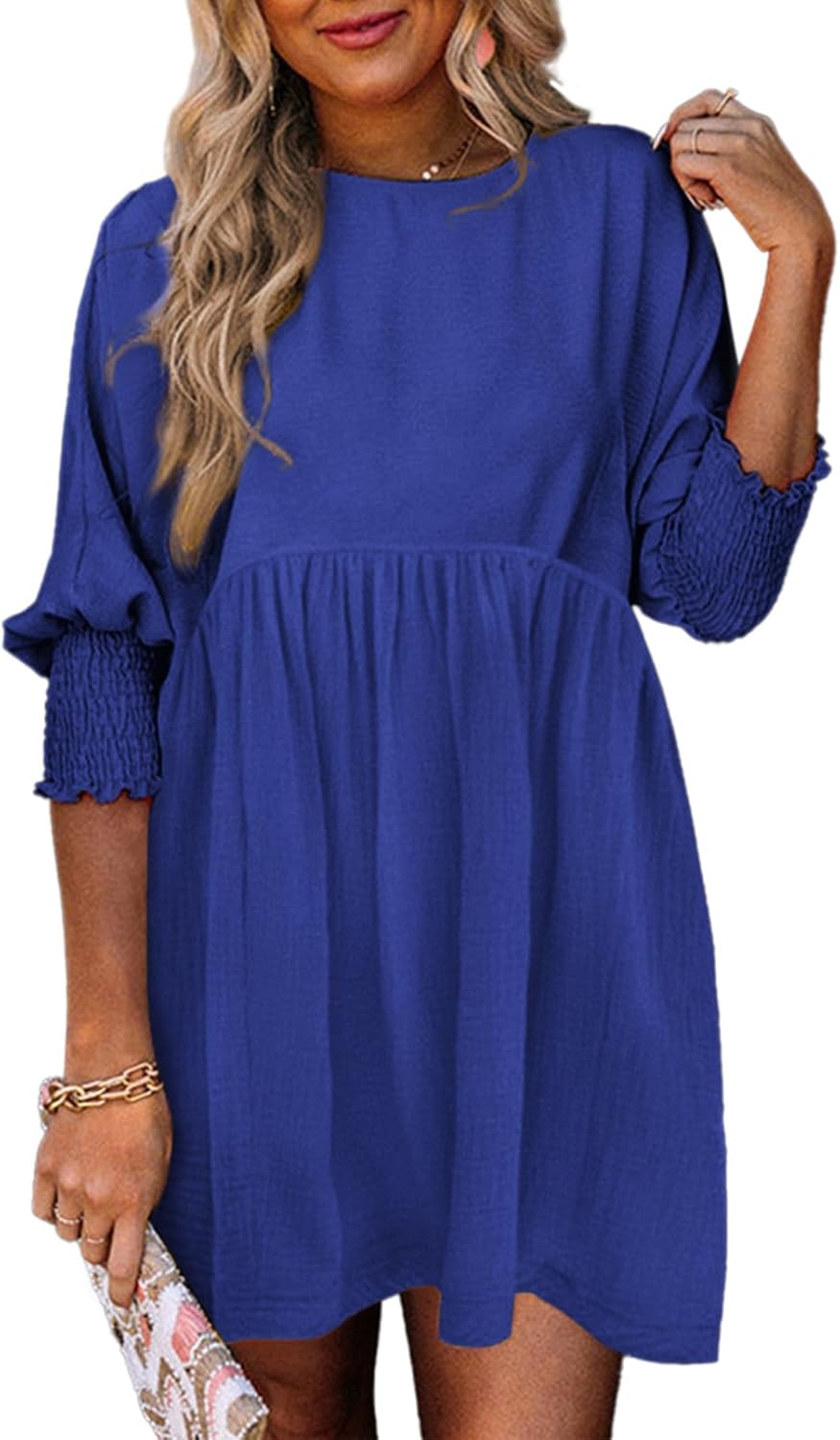 Women's Summer Day Dress with Ruched Design and Adjustable Straps