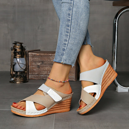 Women's Wedge Slides with Comfortable Fit and Supportive Design
