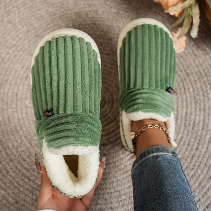 Thermal Solid Color Winter Slippers