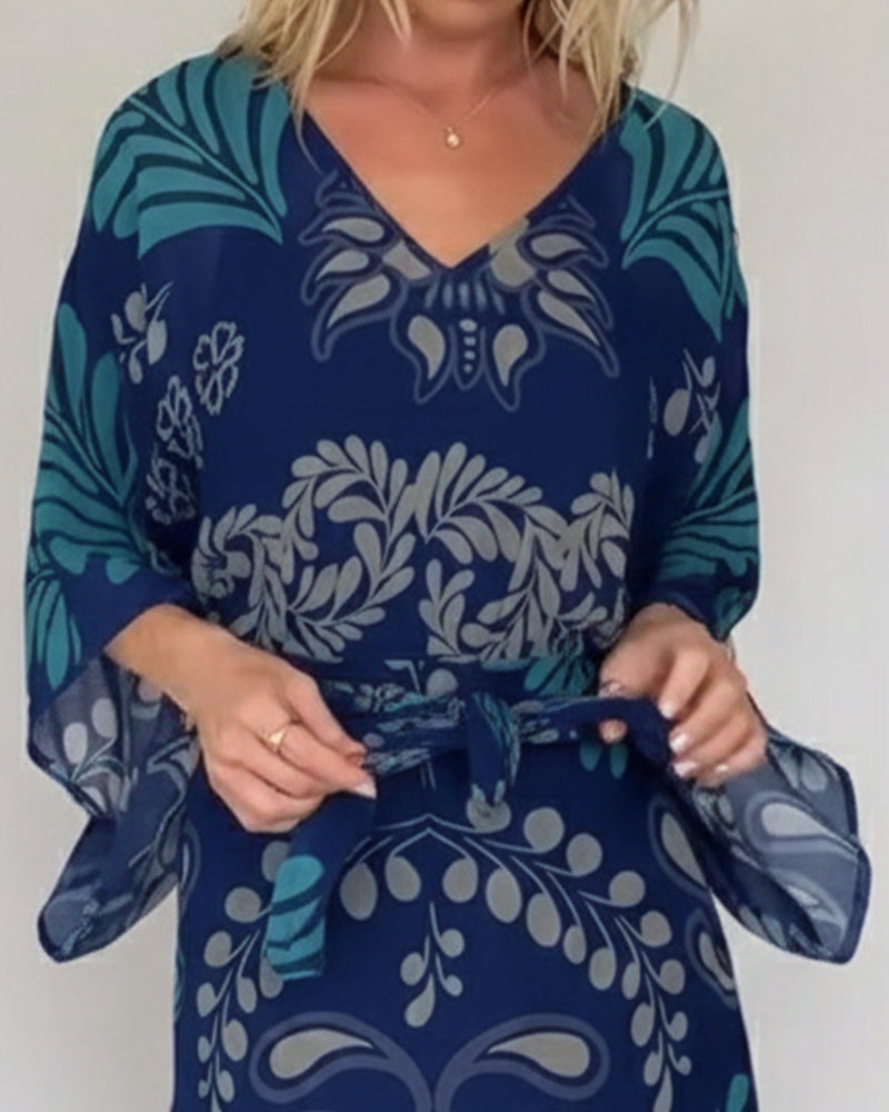Liora | Breathable Cotton Blend Maxi Dress