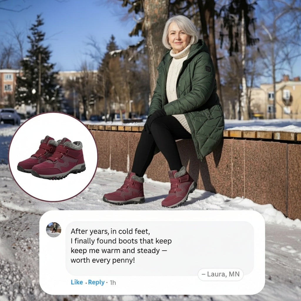 Women's Waterproof Boots with Supportive Design and Durable Sole