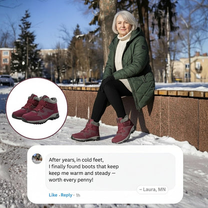 Women's Waterproof Boots with Supportive Design and Durable Sole