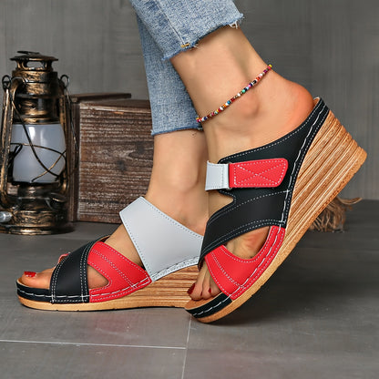 Women's Wedge Slides with Comfortable Fit and Supportive Design