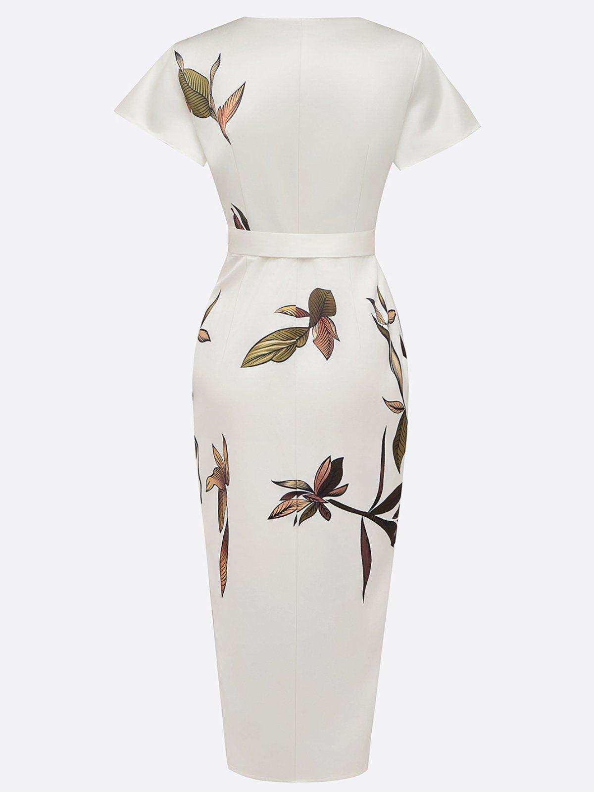 Women's Wrap Dress with Adjustable Tie and Versatile Design