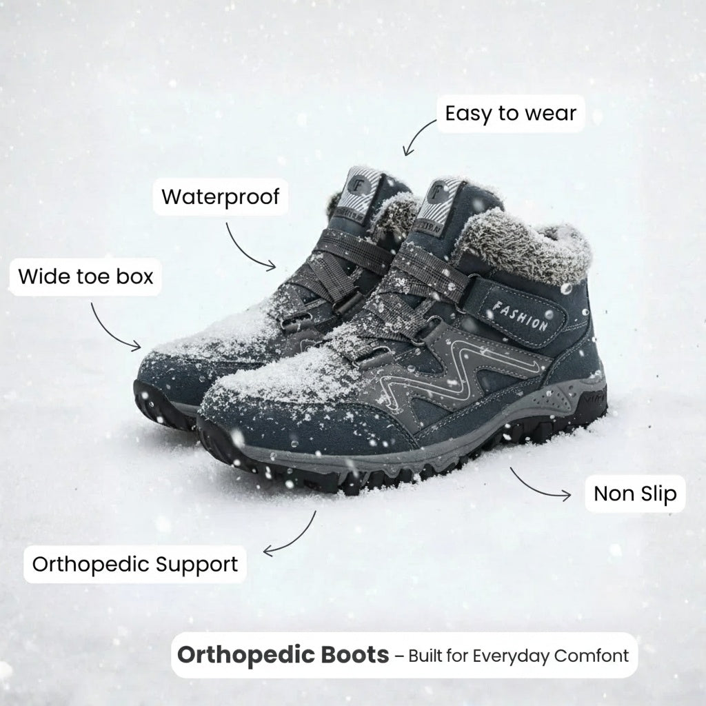 Women's Waterproof Boots with Supportive Design and Durable Sole