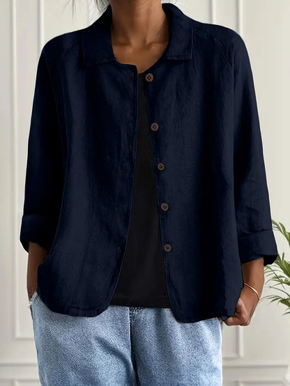 Women's Classic Top with Lightweight Fabric and Versatile Design