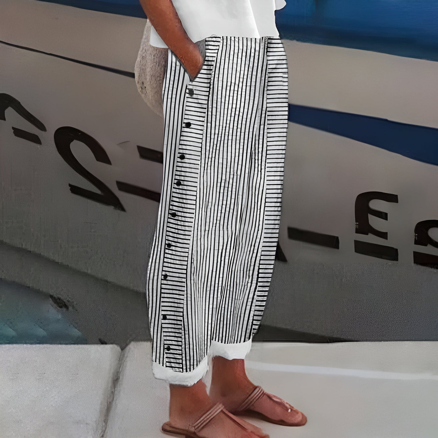 Hadley | Trousers with Side Pockets and Relaxed Fit
