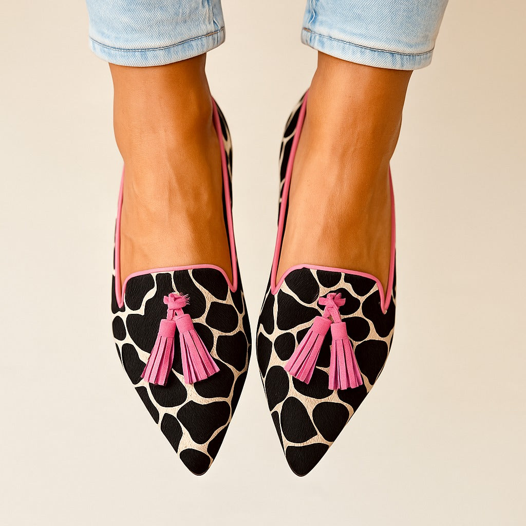 Women's Pointed Loafers with Slip-On Design and Classic Style