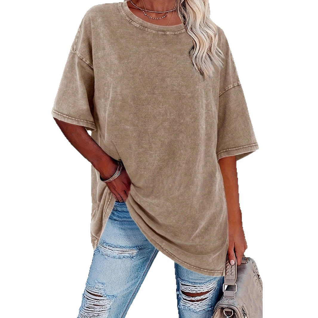 Women's Vintage T-Shirt with Oversized Fit and Soft Fabric