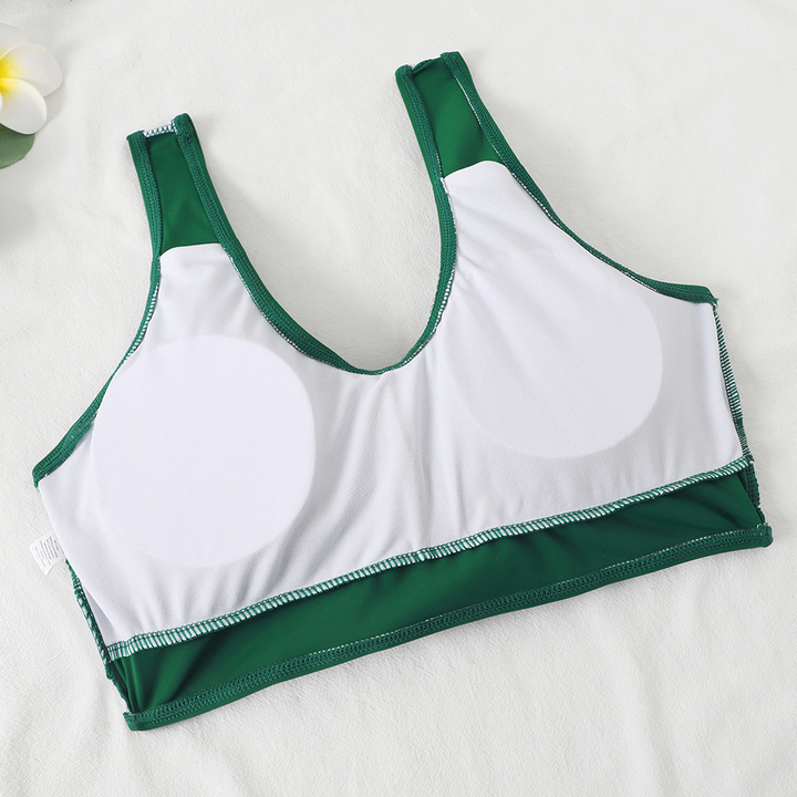 Women's High-Waisted Bikini with Adjustable Straps and Full Coverage