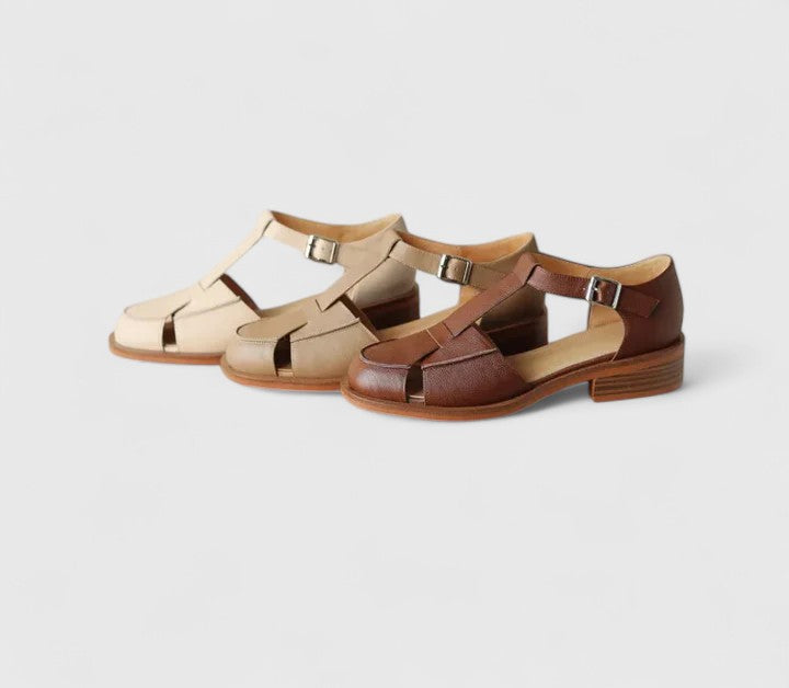Women's Mary Jane Sandals with Classic Design and Adjustable Strap