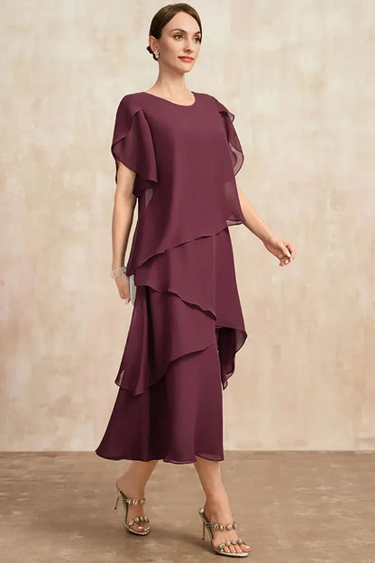 Women's Chiffon Dress with Flowing Design and Lightweight Fabric