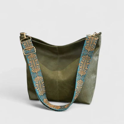 Women's Shoulder Bag with Unique Design and Functional Features