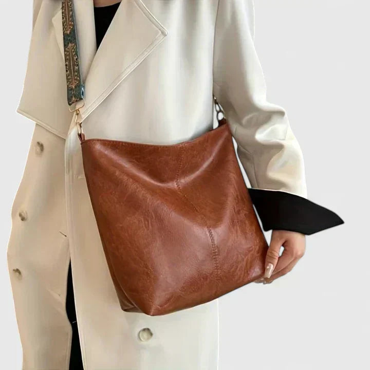 Women's Shoulder Bag with Unique Design and Functional Features