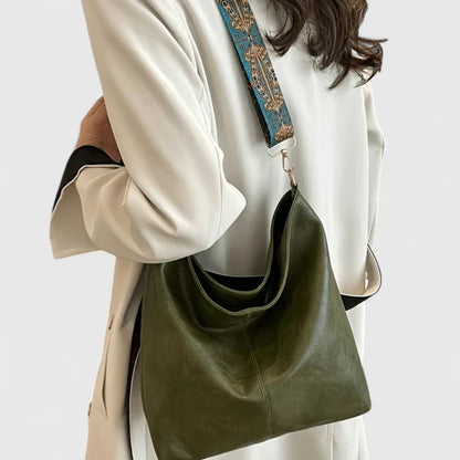 Women's Shoulder Bag with Unique Design and Functional Features