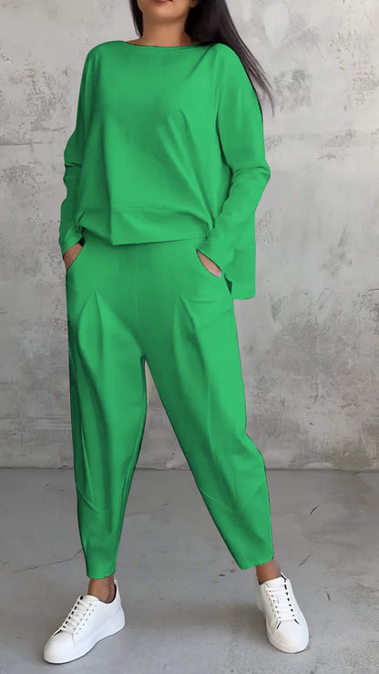 Rosalie | Lounge Set with Long Sleeve Top and Trousers