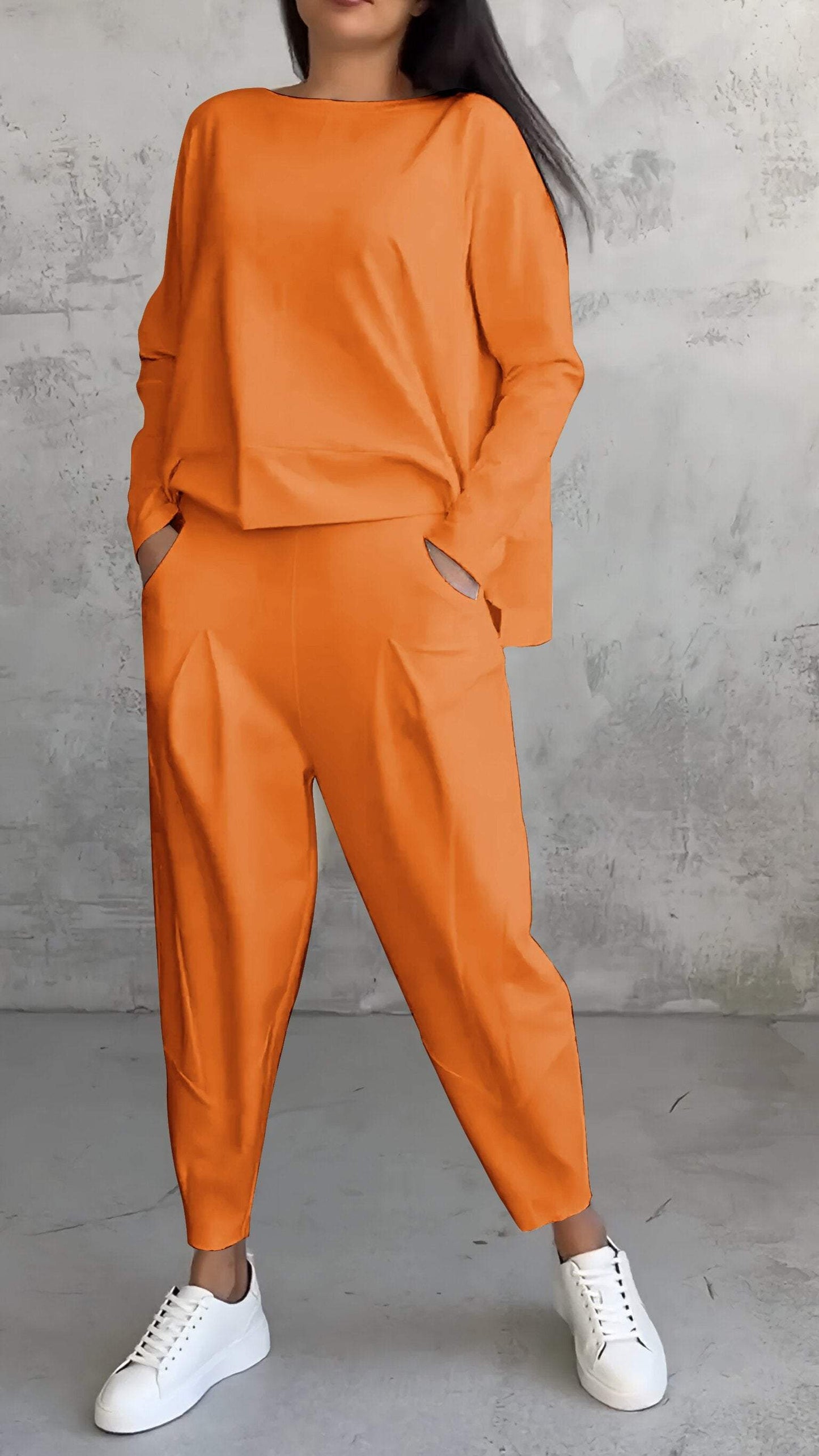Rosalie | Lounge Set with Long Sleeve Top and Trousers
