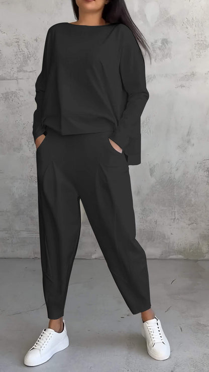 Rosalie | Lounge Set with Long Sleeve Top and Trousers