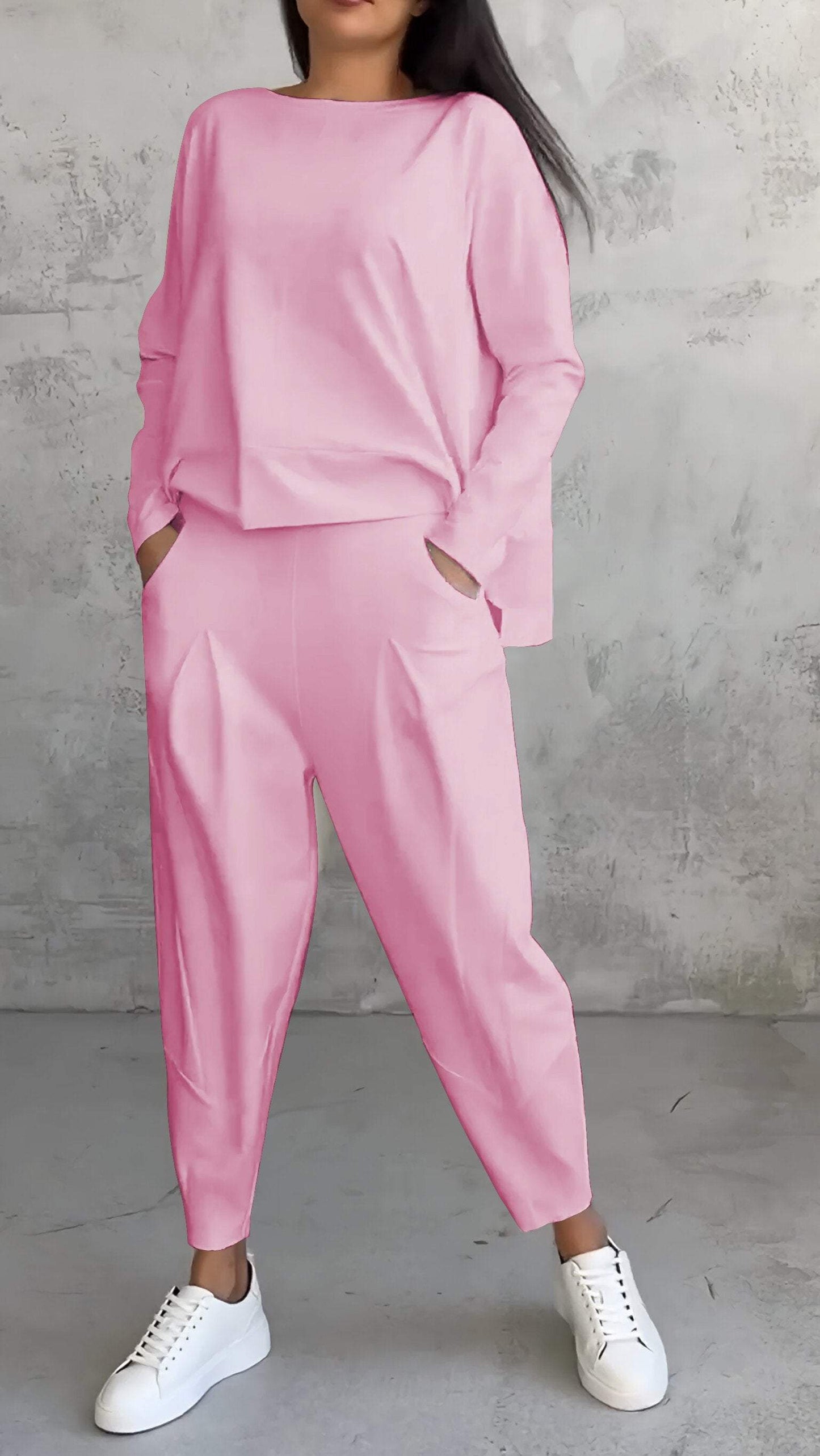 Rosalie | Lounge Set with Long Sleeve Top and Trousers