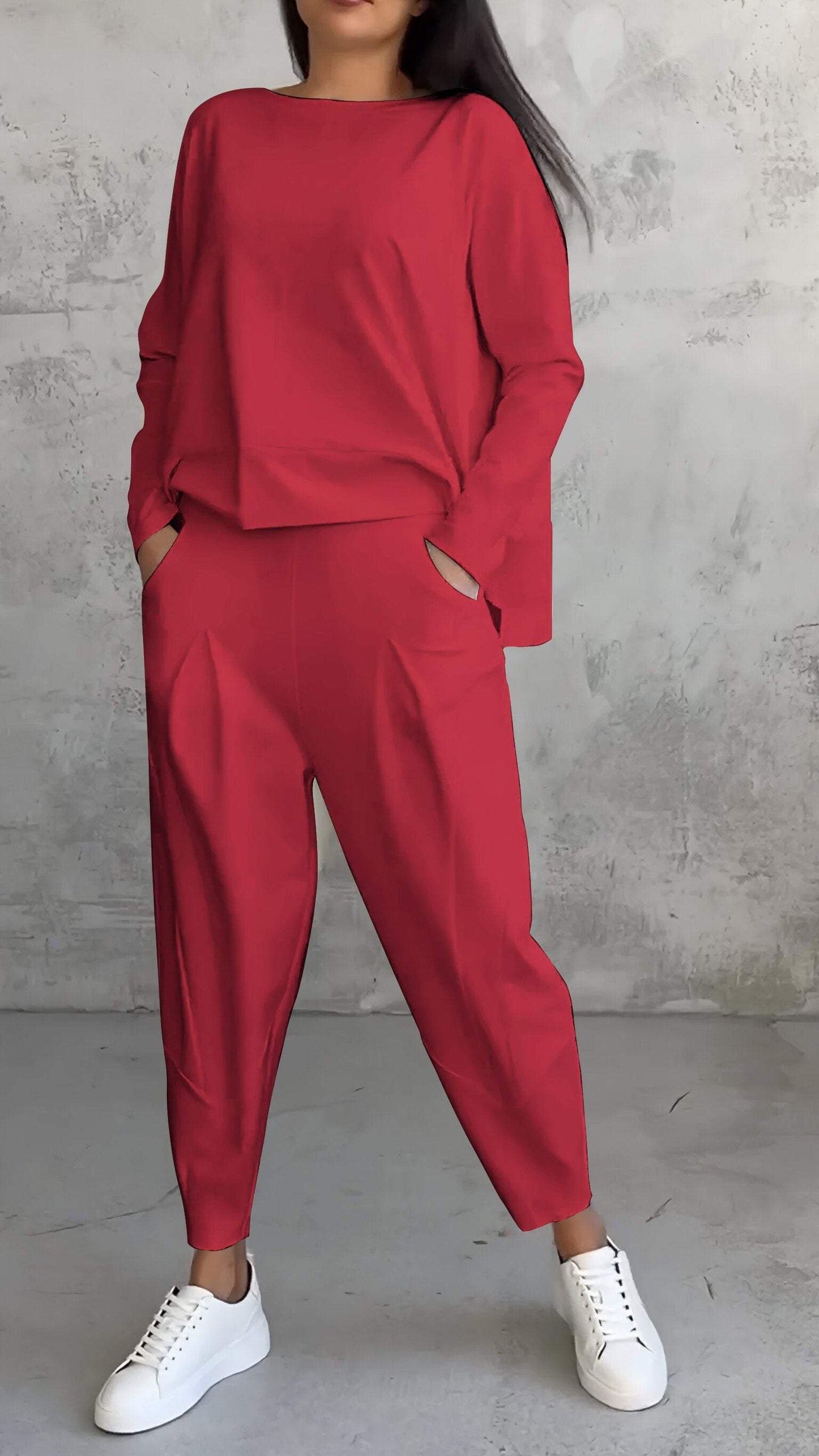 Rosalie | Lounge Set with Long Sleeve Top and Trousers