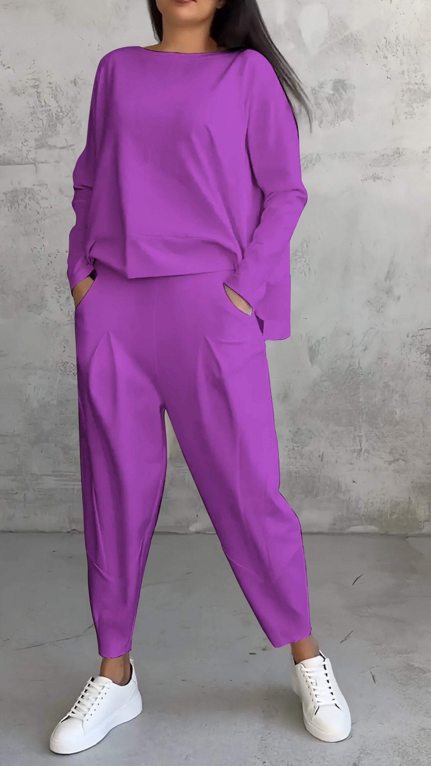 Rosalie | Lounge Set with Long Sleeve Top and Trousers