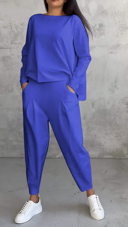 Rosalie | Lounge Set with Long Sleeve Top and Trousers