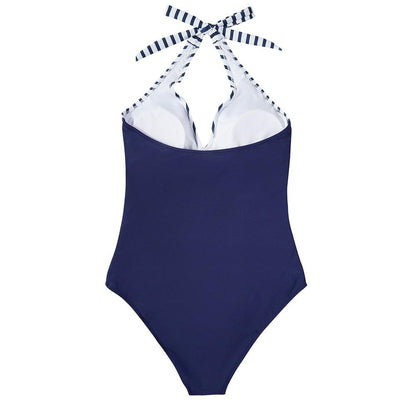 Women's One-Piece Swimsuit with Adjustable Straps and Full Coverage