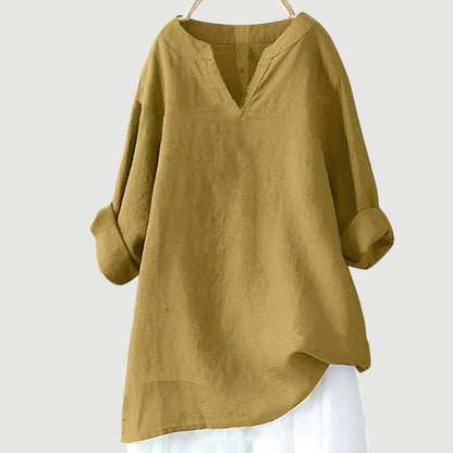 Women's Lightweight Summer Top with Breathable Fabric and Relaxed Fit