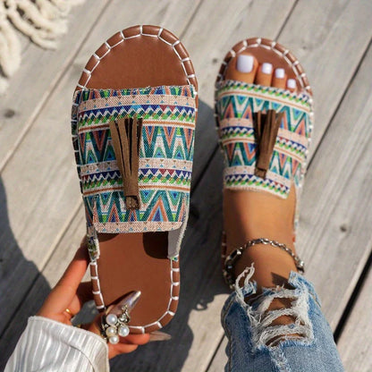 Boho Tassel Flats