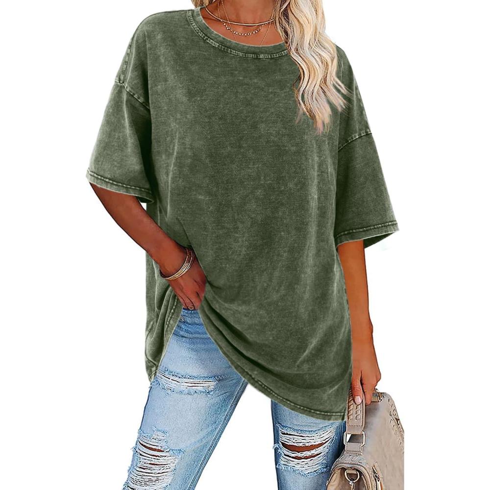 Women's Vintage T-Shirt with Oversized Fit and Soft Fabric