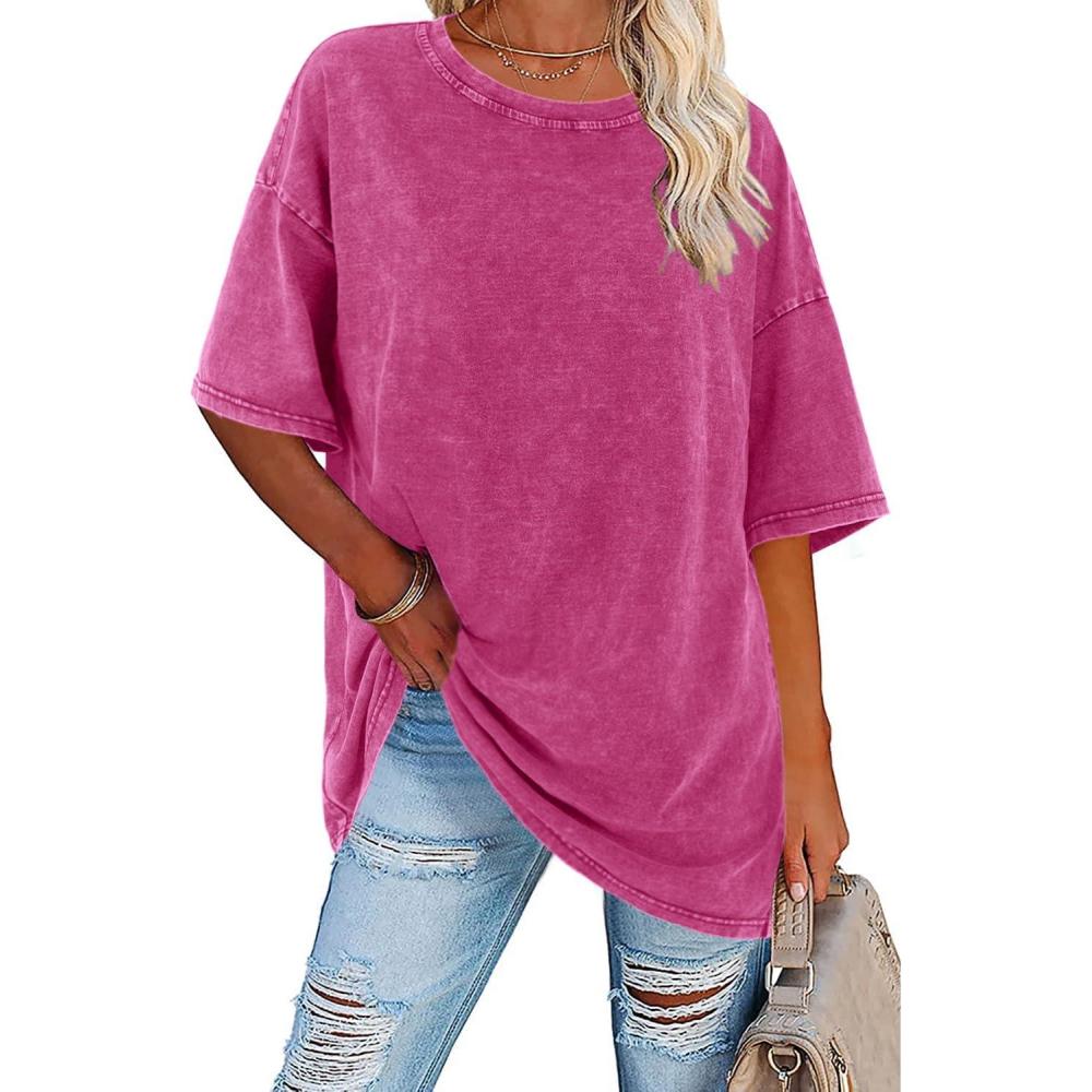 Women's Vintage T-Shirt with Oversized Fit and Soft Fabric