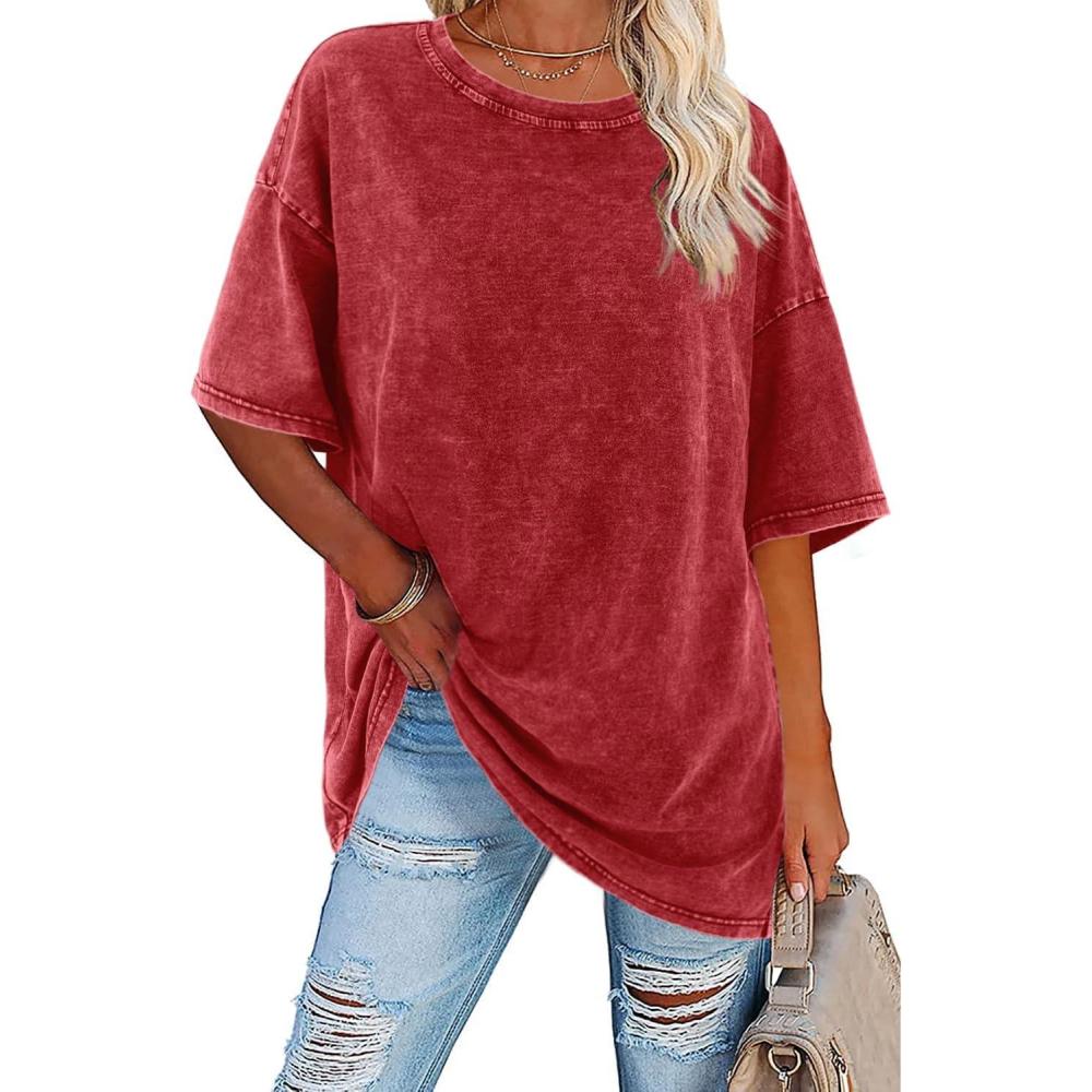 Women's Vintage T-Shirt with Oversized Fit and Soft Fabric