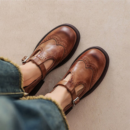 Women's Mary Jane Sandal with Vegan Leather and Classic Design