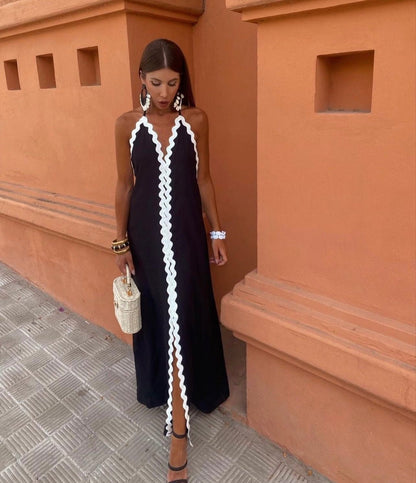 Graceful Luxurious Wraparound Crepe Longline Evening Flow Silhouette Comfort Dress