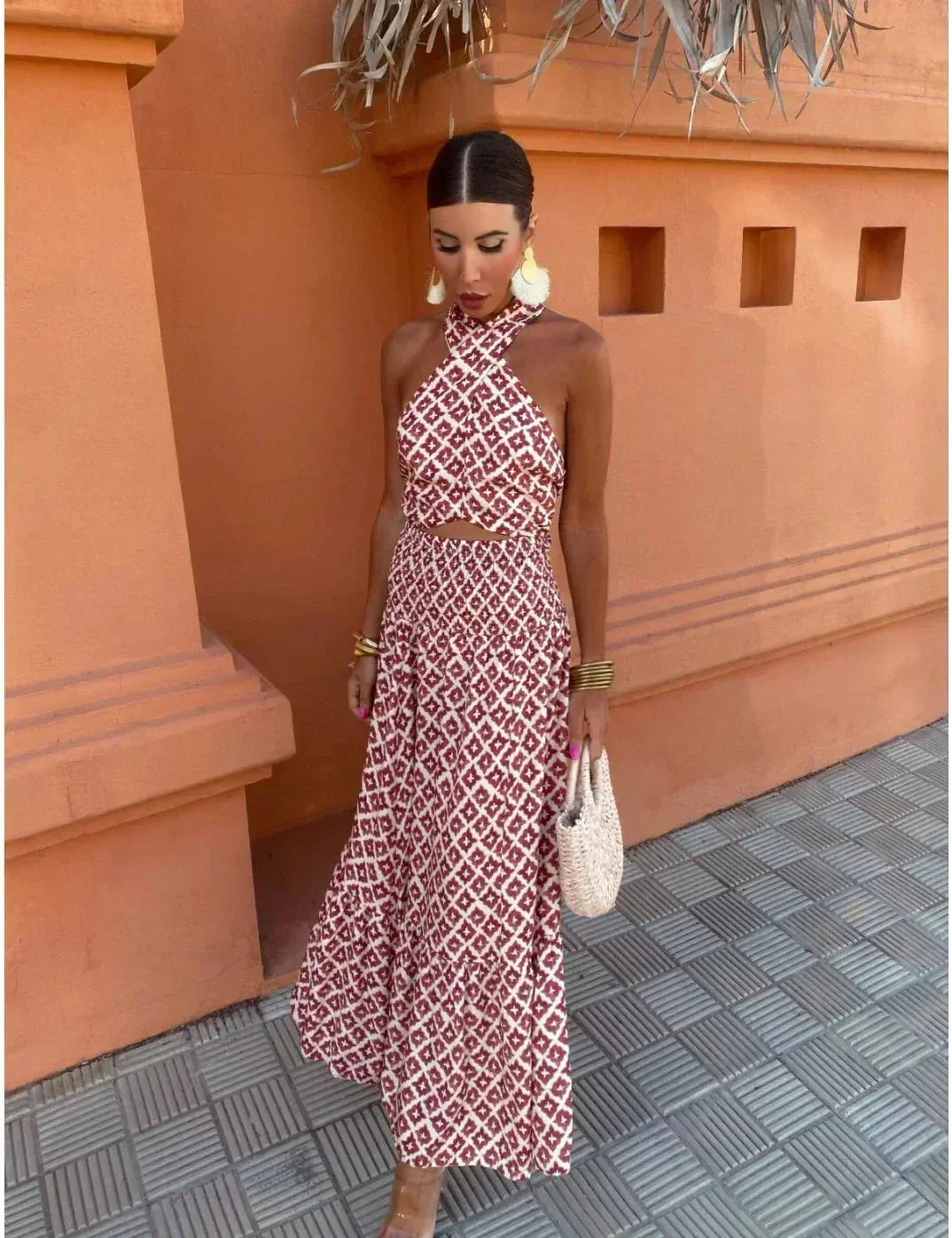 Effortlessly Refined Elegant Breathable Flowing Gossamer Chiffon Wedding Guest Dress