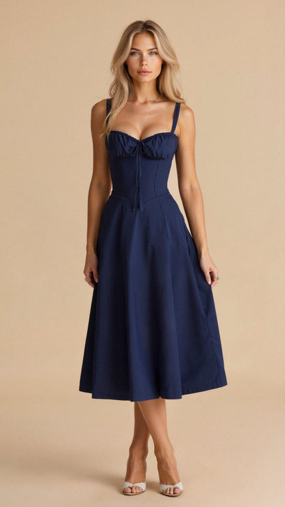 Elegant Waist Slimming Bustier Design Chiffon With Flattering A-Line Silhouette Wedding Dress