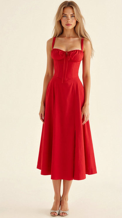 Elegant Waist Slimming Bustier Design Chiffon With Flattering A-Line Silhouette Wedding Dress
