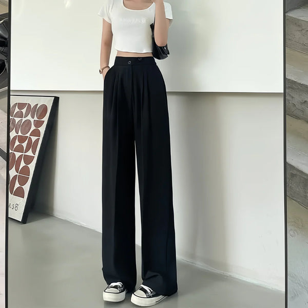 Chic Comfort Wide-Leg Trousers