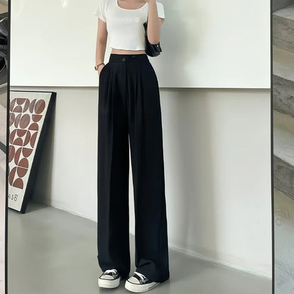 Chic Comfort Wide-Leg Trousers