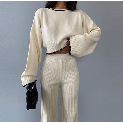 Fiona | Knitted Two-Piece Set with Relaxed Fit and Versatile Style