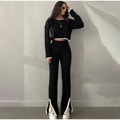 Fiona | Knitted Two-Piece Set with Relaxed Fit and Versatile Style