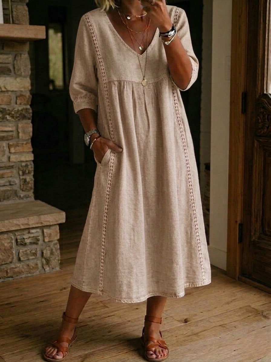 Ava | Flattering Denim Dress