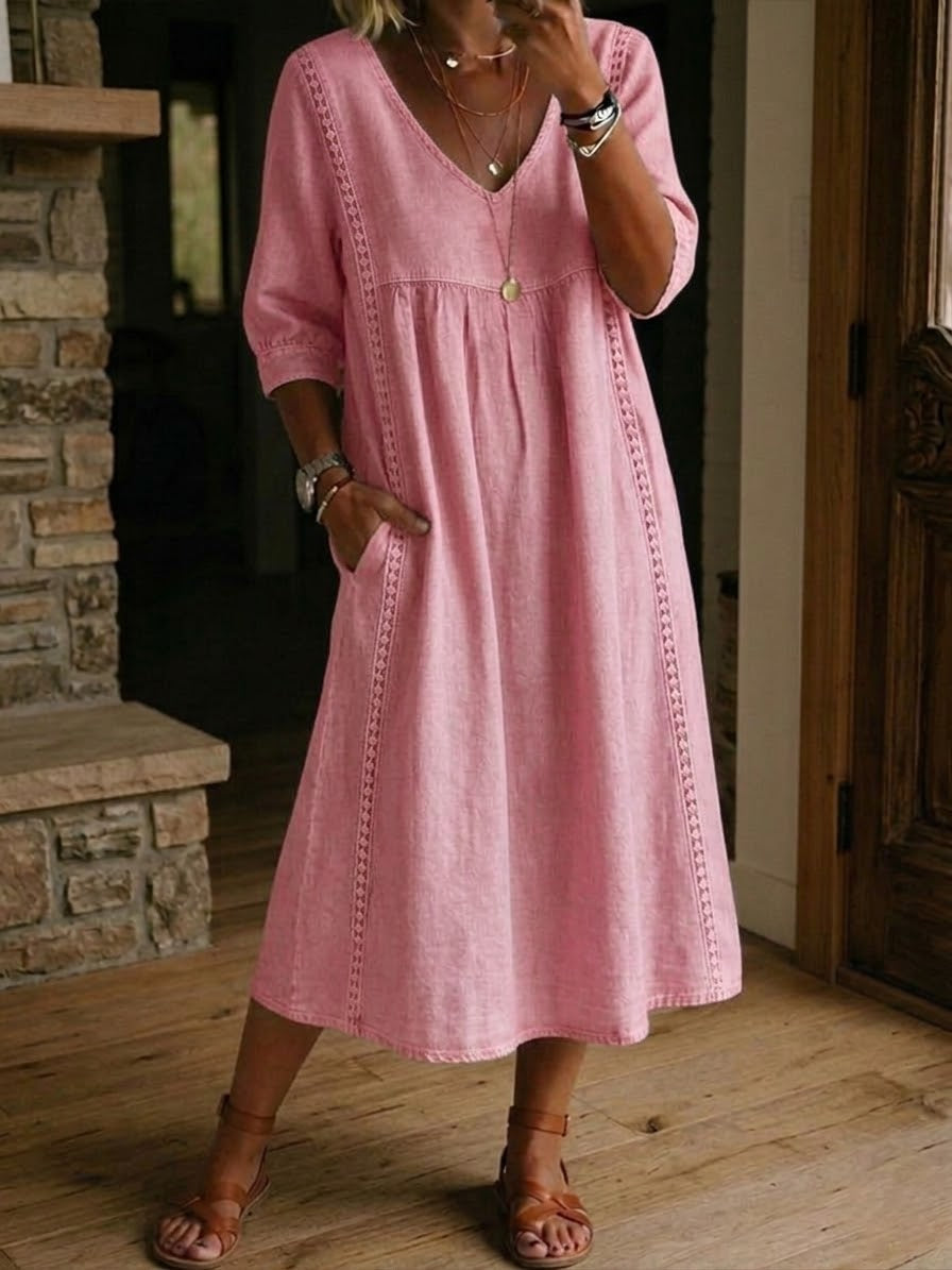 Ava | Flattering Denim Dress