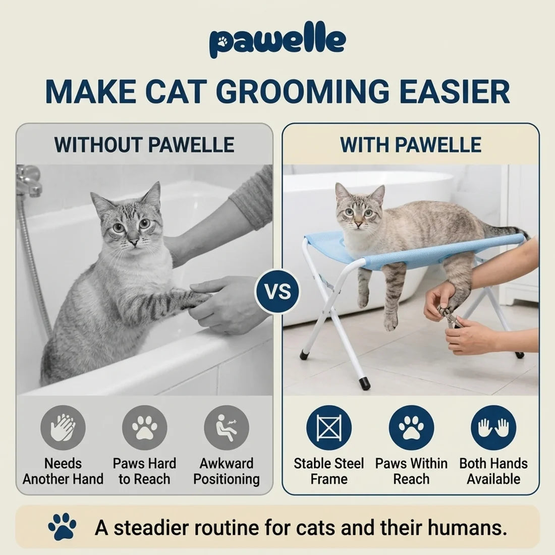 Pawelle™ Cat Bath Stand