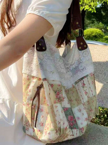 Patchwork Garden Tote Bag