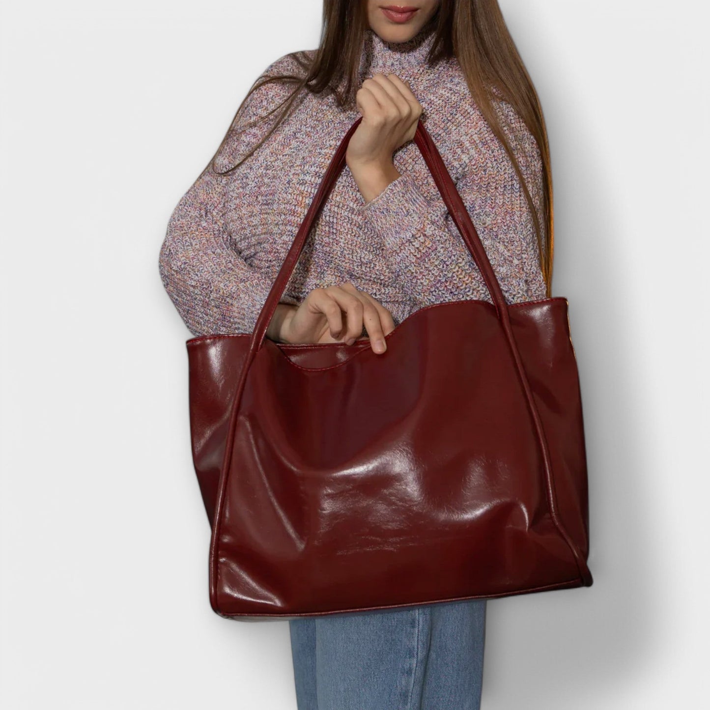 Women's Tote Handbag with Spacious Interior and Durable Design