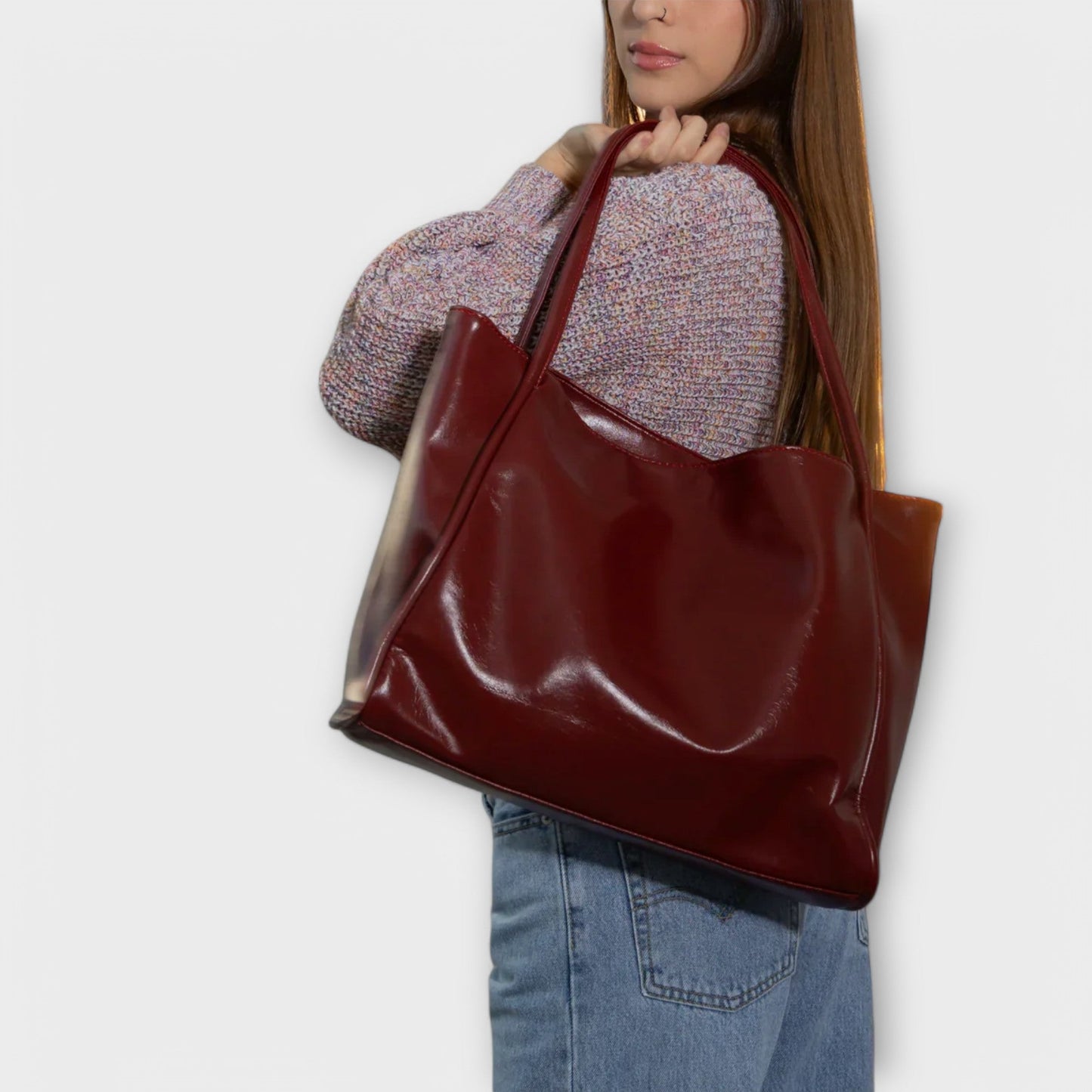 Women's Tote Handbag with Spacious Interior and Durable Design