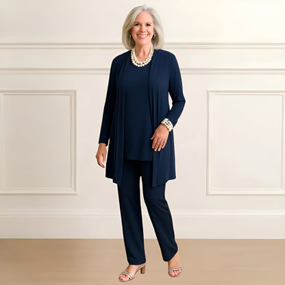 Piper | Cardigan and Trousers Set with Open Front
