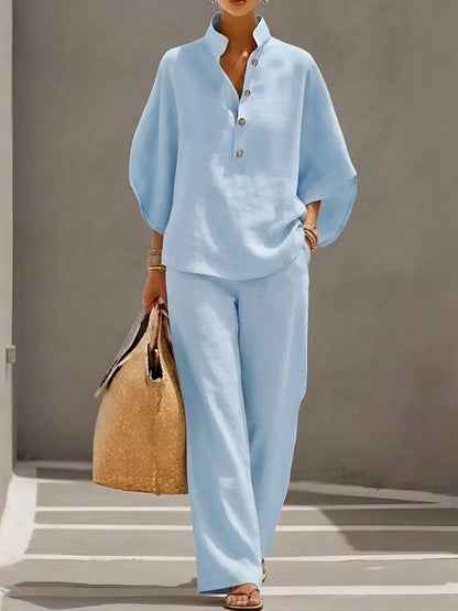 Ellen™ – Linen Cotton Two-Piece Set