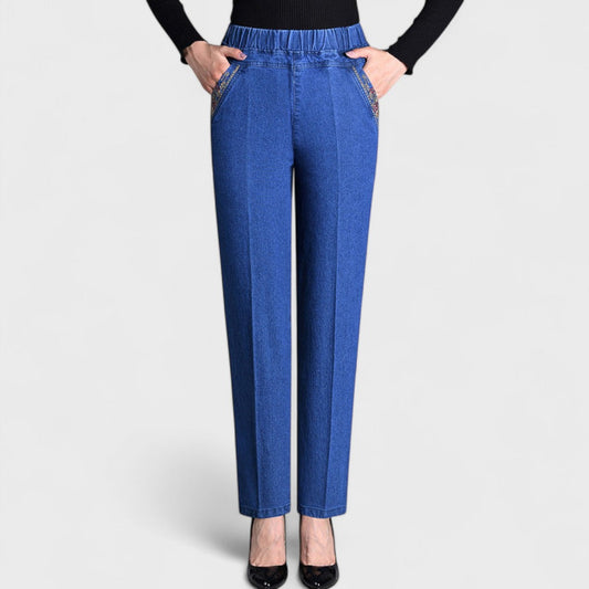 Juniper | Stretch Jeans with Side Pockets and Elastic Waistband